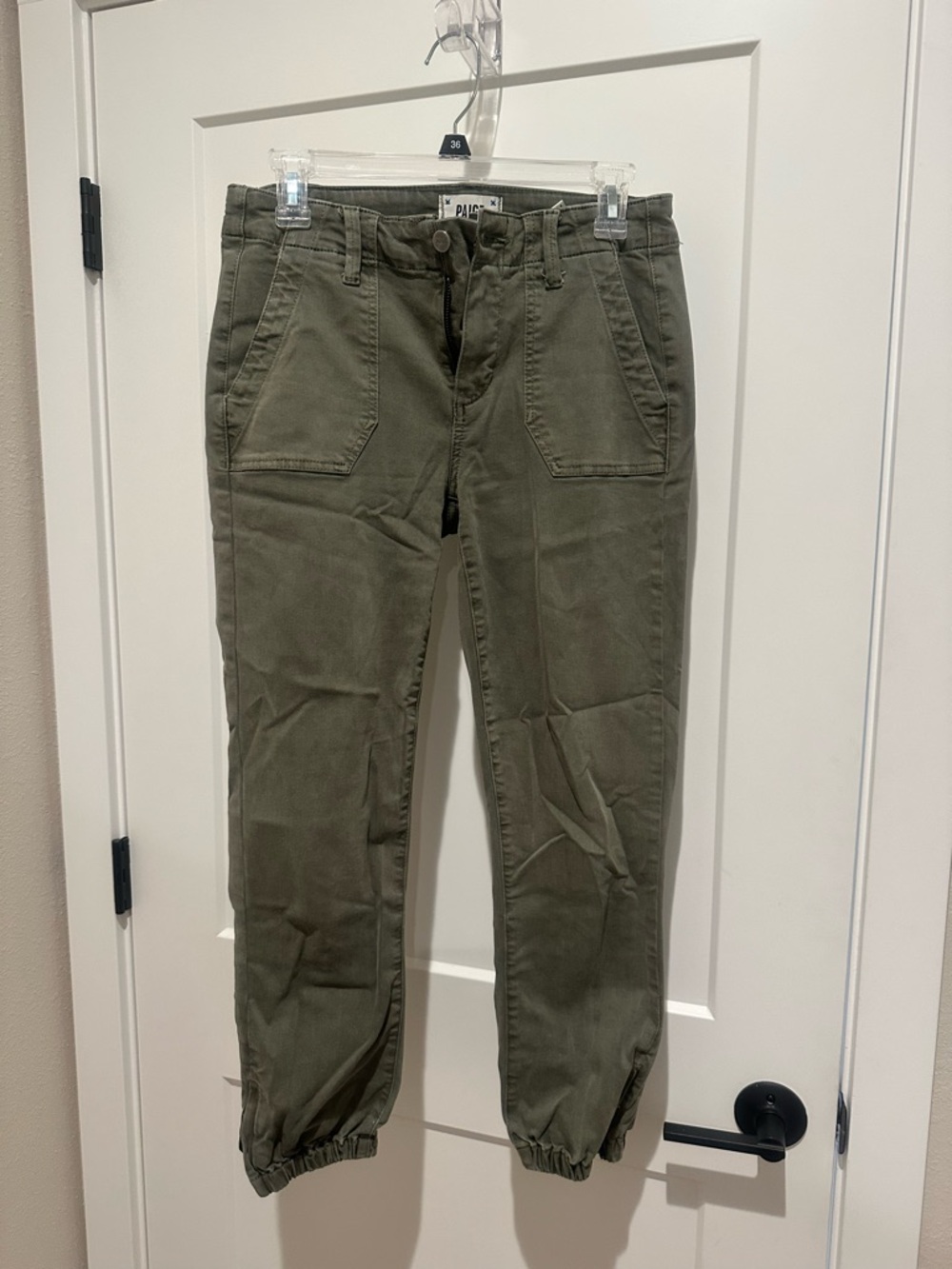 PAIGE Olive Utility Jogger Jeans - Women's